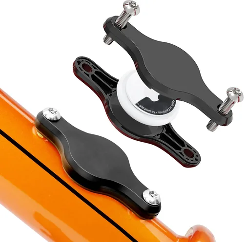 Soporte para bicicleta AirTag, soporte oculto para rastreador GPS de bicicleta, funda antirrobo, para cubierta de Apple Tag, soporte protector 2