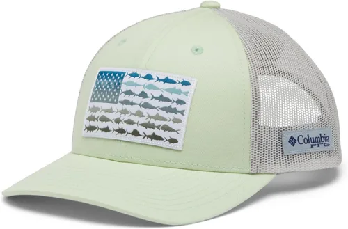 Miniatura 1087 de Columbia - Gorra de malla con bandera con árboles unisex para adultos, corona alta