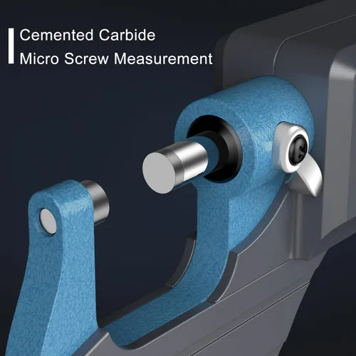 Miniatura 4 de HDLKNAK - Micrómetro digital, herramienta de medición de precisión de micrómetro exterior, 0-1"/0-25 mm, pulgada/métrica 0.00005"/0.001 mm, Azul