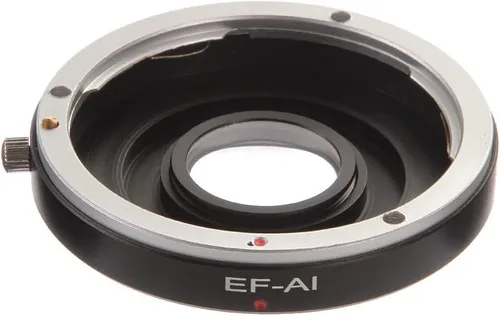 FocusFoto Anillo adaptador para lente EF EF-S a cámara Nikon F AI Mount con vidrio óptico para Nikon D750, D810, D7500, D7200, D7100, D7000, D5600,