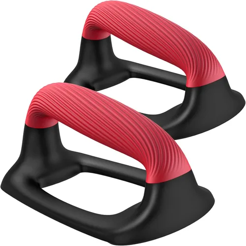 Miniatura 11 de Kipika Barras para Flexiones, Soportes de Flexiones con Mango de Plástico Suave Engrosado, Base Estable y Antideslizante, Mangos para Flexiones A