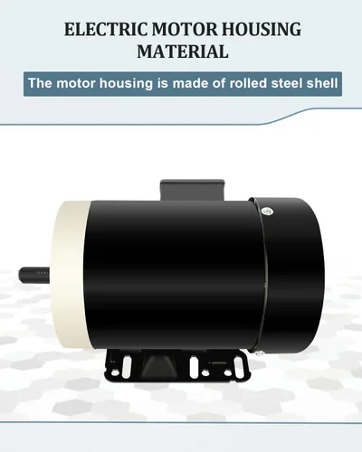 Miniatura 6 de Motor eléctrico, Motor compresor de aire 1HP, Motor de uso general de 1725 RPM, Motor trifásico 56C Marco 5/8 "Diámetro del eje de acero laminado
