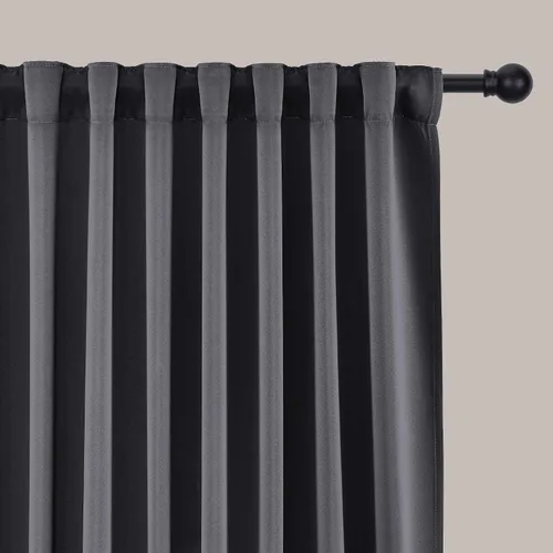 Miniatura 75 de SHINELAND Cortinas opacas cortas para ventanas de dormitorio, cortinas de baño, 45 pulgadas de largo