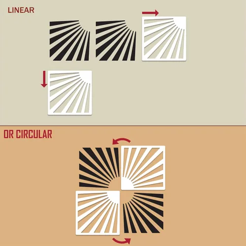 Miniatura 9 de Plantilla de azulejos de 12 x 12 pulgadas (paquete de 2) / Plantilla de pared y piso, reutilizable para pintar paredes, suelos y muebles