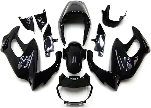 Miniatura 12 de Carenados completos de plástico negro brillante para Honda VFR800 1998 1999 2000 2001 VFR 800 98 99 00 01 ABS motocicleta carrocería kits