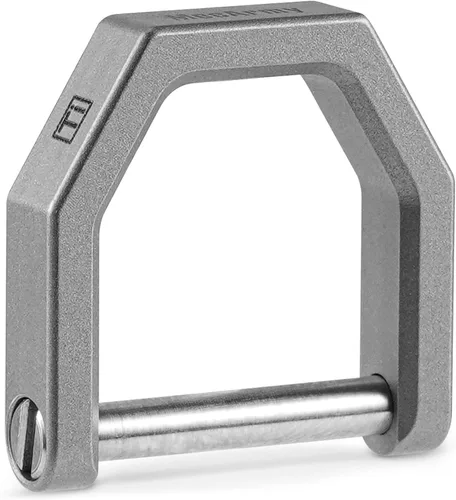 Miniatura 8 de MecArmy CH2 - Llavero de titanio en forma de D, llavero con grillete de tornillo para llaves de coche (S/M/L - azul, S)