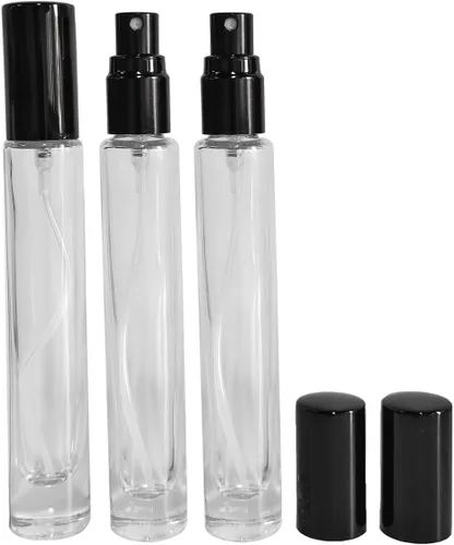 Miniatura 2 de Mini spray de perfume de 0.3 fl oz, botella de vidrio atomizador, botellas de perfume recargables, botella pequeña de spray de niebla fina, botella