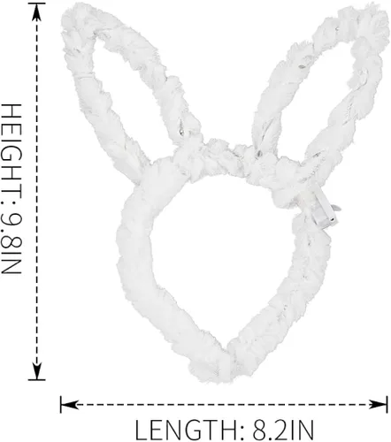 Miniatura 4 de Werhonton Light Up Headbands LED Bunny Ears Head bands Luminous Headdress Party Hair Accessories for Women and Girls (2pcs)