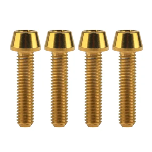 Miniatura 95 de Titanio Ti M6 x 10 16 18 20 25 30 35 40 45 50 55 60 2.559 in Allen - Tornillos hexagonales de 2.559 in, tornillos cónicos, paquete de 4