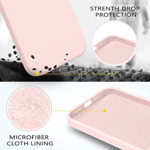 Miniatura 332 de GUAGUA Funda compatible con iPhone 17 Pro Max de 6.9 pulgadas, silicona líquida, goma de gel suave, delgada, forro de microfibra delgada