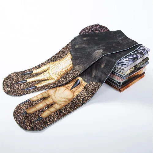 Miniatura 2 de xywlwoer Calcetines de pata de animal loco calcetines de pierna de pollo novedosos calcetines de animales 3D divertidos regalos de broma