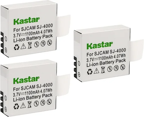 Miniatura 5 de Kastar Paquete de 1 batería de repuesto para SJCAM SJ6000, SJCAM SJ7000, SJCAM SJ8000, SJCAM SJ9000, Pruveeo DV200 cámara de acción deportiva