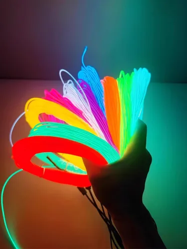 Miniatura 2 de Tira de luces LED de 360° – con opciones de alimentación de batería/USB – Luces LED flexibles para dormitorio, decoración del hogar, diseños