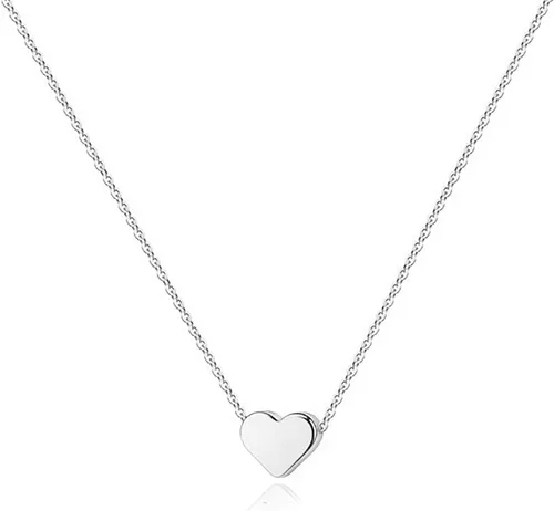 Miniatura 49 de PAVOI Collar de corazón chapado en oro de 14 quilates con circonita cúbica Bonitos collares con colgante de amor delicado para mujer
