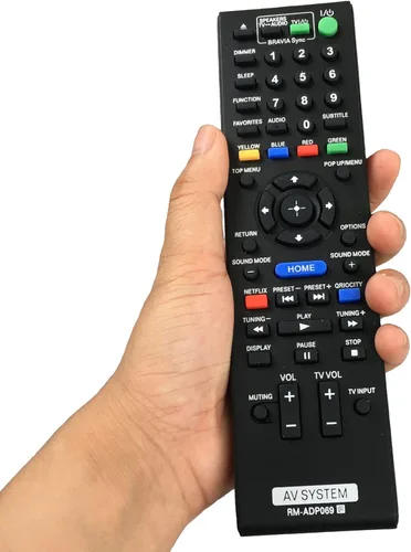 Reproductor de discos Blu-Ray/AV Home Theater reemplazado remoto RM-ADP069 para Sony HBD-E580 BDV-N790W HB-DE3100 RM-ADP072 BDV-T58 BDV-T57 HBD-T79