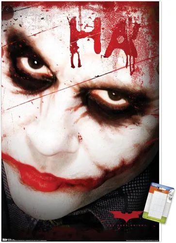 Miniatura 10 de Trends International DC Comics Movie - Póster de pared de The Dark Knight - The Joker Ha in Blood de 14.725 x 22.375 pulgadas, versión enmarcada