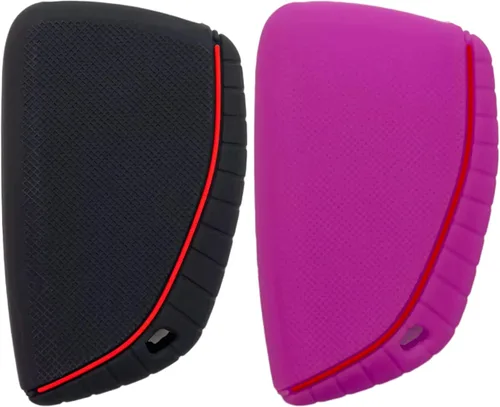 Miniatura 2 de REPROTECTING Funda de goma de silicona para llavero compatible con Chevy Chevrolet Silverado 1500 GMC Sierra 1500 2026-2022, Silverado Sierra 2500HD