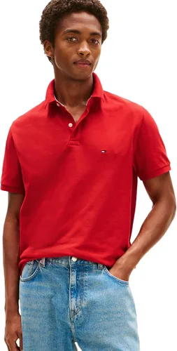 Miniatura 100 de Tommy Hilfiger Polo de piqué de algodón de manga corta para hombre en ajuste regular