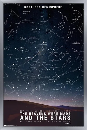 Miniatura 12 de Póster de pared de The Stars, 22.4 pulgadas de largo x 14.7 pulgadas de ancho, versión enmarcada de madera de granero