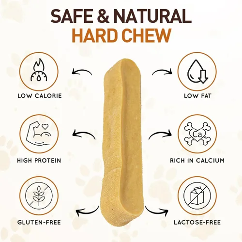 Miniatura 6 de Wildfang® Yak Chews, XS (aproximadamente 1 onza) para perros de menos de 22 libras – Varilla dental para masticar para perros, dureza como el queso