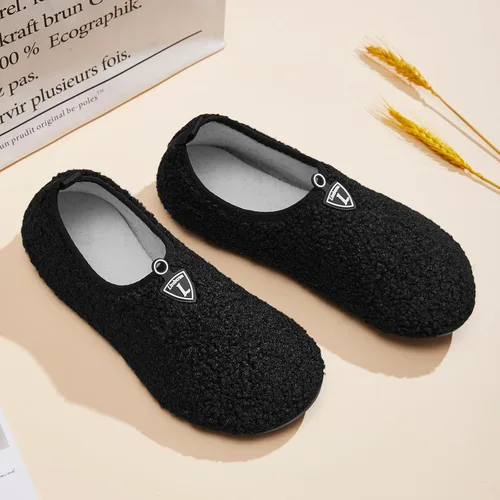 Miniatura 6 de Limberun Men Women's Fuzzy Curly Fur Memory Slippers Foam Loafer