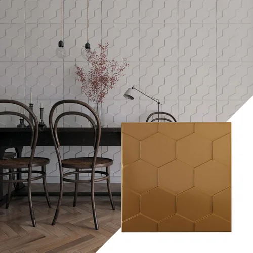 Miniatura 30 de Ekena Millwork WP20X20HBWH 19 5/8 pulgadas de ancho x 19 5/8 pulgadas de alto Panal EnduraWall Decorativo 3D Panel de Pared Cubre 2.67 pies cuadrados