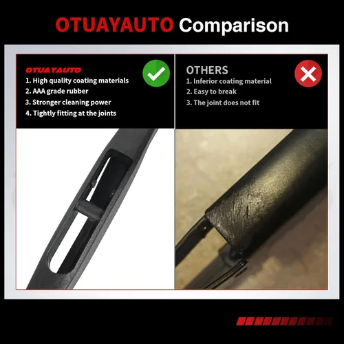 Miniatura 5 de OTUAYAUTO Escobilla de limpiaparabrisas trasera de 10 pulgadas H250 de repuesto para Honda HRV 2016-2022, Mitsubishi Outlander Sport 11-22, Infiniti