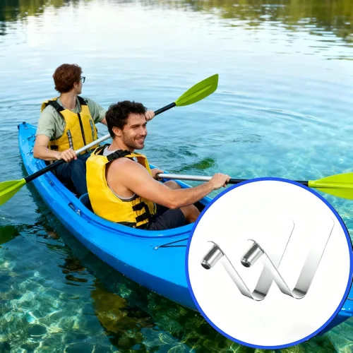 Miniatura 7 de 16 clips de resorte de pala de 0.236 pulgadas, clips de resorte para poste de tienda, clip de resorte de botón, botón de resorte de acero inoxidable