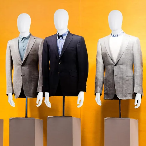Miniatura 6 de Maniquí de medio cuerpo con torso y soporte para vestido femenino, de plástico desmontable, soporte de maniquí con altura de 30”-46” y base de metal