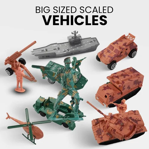 Miniatura 4 de Liberty Imports Figuras de acción de lujo de la Fuerza Aérea Militar de la Armada de la Fuerza Aérea para hombres y soldados con vehículos a escala