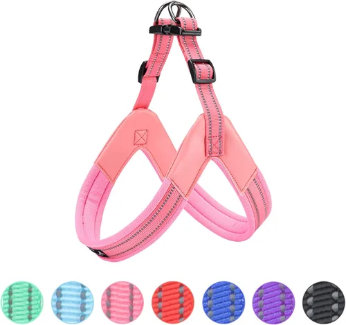 Miniatura 12 de EXCELLENT ELITE SPANKER Arnés para perro sin tirones Paso ajustable Chaleco reflectante con acolchado suave Correa para pecho para mascotas