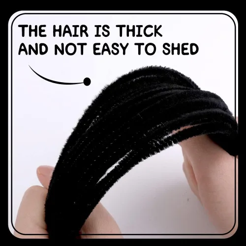 Miniatura 4 de 180 piezas de limpiadores de tuberías de chenilla, limpiadores de tuberías negros, limpiador de tuberías de 11.8 pulgadas para rizos de cabello