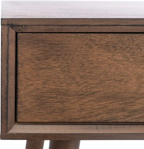 Miniatura 4 de Safavieh Home Collection - Escritorio Remy marrón con 1 cajón, para oficina, sala de estar, dormitorio, estudio, vestíbulo