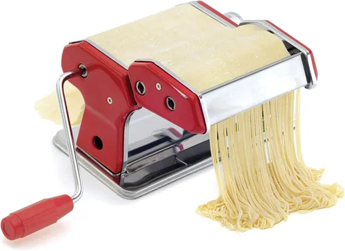 Miniatura 5 de Norpro Máquina de pasta 1049R, color rojo Plateado/Rojo