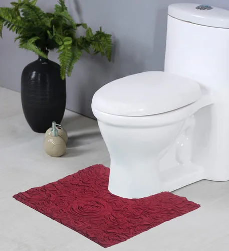 Miniatura 42 de Home Weavers Bell Flower Collection - Tapetes de baño copetudos 100 % algodón, extrasuaves y absorbentes, antideslizantes, lavables a máquina, lino
