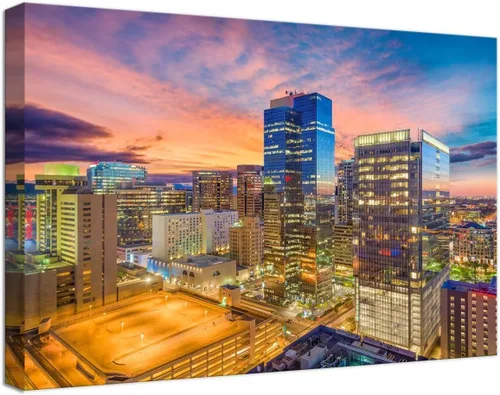 Miniatura 10 de Myrtle Beach - Arte de pared con diseño de horizonte de la ciudad de Carolina del Sur, Estados Unidos, para oficina, sala de estar, dormitorio