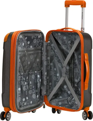 Miniatura 7 de Rockland London Equipaje con carcasa rígida con ruedas, Carbón), F190-CHARCOAL