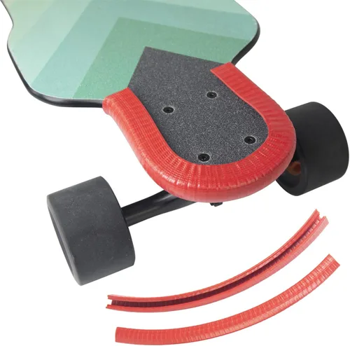 Miniatura 5 de IWONDER Protector de cubierta de patineta, protección de borde largo, tira de parachoques de cubierta, cubierta de goma duradera que absorbe