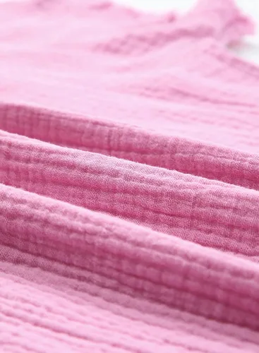 Miniatura 3 de Dokotoo Camisas casuales de manga corta con cuello en V para mujer, blusas sólidas de gran
