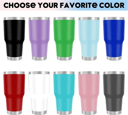 Miniatura 3 de Vaso personalizado de 40 onzas con asa y tapa con pajilla, botella de agua de acero inoxidable personalizada con nombres y flores de nacimiento