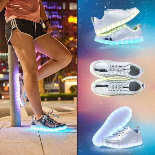 Miniatura 6 de YIQIZQ Led Shoes for Men Women Light Up Sneakers Shoes Low Tops USB Charging Glowing Luminous Sneakers for Festivals, Christmas, Halloween, New Year
