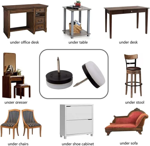 Miniatura 8 de 50 almohadillas redondas para muebles, deslizadores deslizantes para alfombras, almohadillas antideslizantes para muebles, protectores de suelo