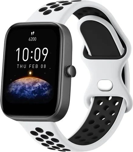 Miniatura 6 de Vanjua Correas deportivas para Amazfit Bip 3 / 3 Pro / U Pro / Lite / S / S lite / U Band mujeres hombres, correa de repuesto de silicona suave