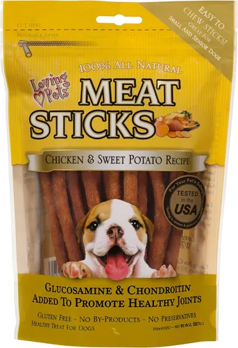 Miniatura 3 de Loving Pets Palitos de carne gourmet - Receta de batata y ternera, golosinas para perros, 5 onzas