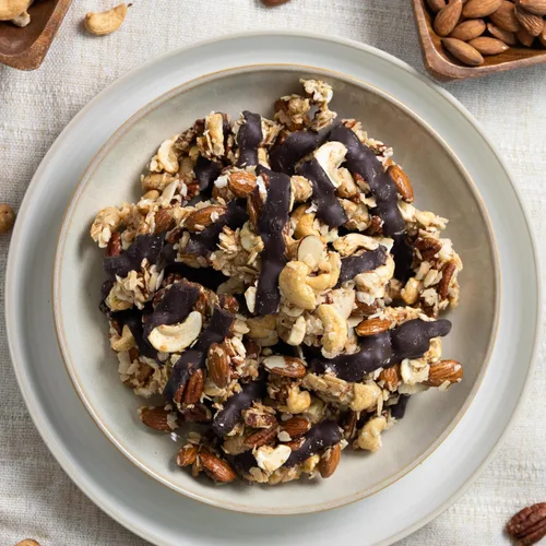 Miniatura 7 de Inno Foods - Racimos de nueces de chocolate oscuro, sin gluten, sin OMG, paquete de 3, 16 onzas cada uno