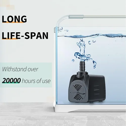 Miniatura 6 de Bomba de agua sumergible Uniclife 80 400 GPH para acuarios o fuentes exteriores o interiores con cable de alimentación de 6'UL.
