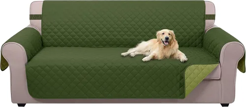 Miniatura 107 de U-NICE HOME Funda de sofá reversible para perros con correas elásticas, resistente al agua, protector de muebles para mascotas, funda de sofá