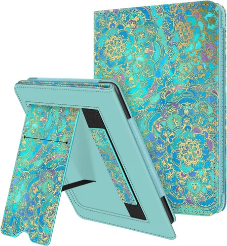Miniatura 15 de Fintie Funda con soporte para Kindle de 6 pulgadas (11ª generación-2024/2022) - Funda de piel sintética con ranura para tarjeta de encendido y Negro