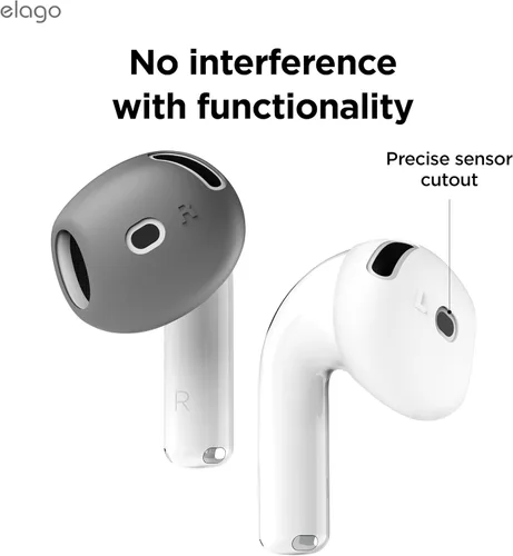Miniatura 6 de elago 2 pares de fundas para AirPods 4 almohadillas diseñadas para AirPods 4, [cabe en la funda] funda de silicona antideslizante, antiarañazos