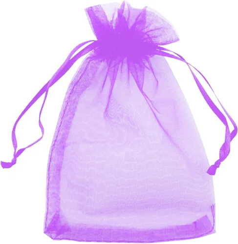 Miniatura 20 de Allgala 100 bolsas de regalo Orangza PF53400 con cordón, 8 x 12 pulgadas, surtidas